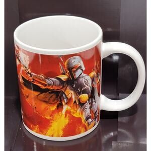 Star Wars 2011 LucasFilm Galerie Han Solo Boba Fett Coffee Cup Mug 16OZ